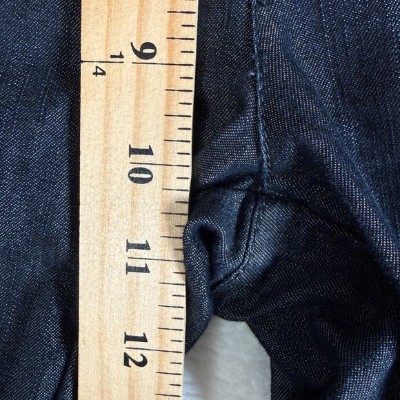 Apostrophe Jeans Women's 10 Blue Bell Bottom Flared With Cuffed Bottom of Jeans. - Picture 7 of 9